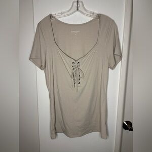 Torrid rib v-neck top